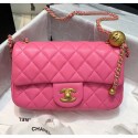 Best 1:1 Chanel Lambskin & Gold-Tone Metal Flap Bag AS1787 Pink 2020 Collection AQ00937