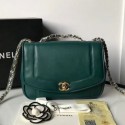 Best 1:1 Chanel Lambskin Medium Flap Bag AS1178 Green 2019 Collection AQ03208