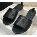 Best Chanel Logo Mules Slipper Sandals Black 2020 AQ02765