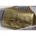 Best Chanel Python Classic Flap Medium Bag A1112 08 AQ04275