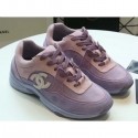 Best Chanel Suede Calfskin Sneakers G34360 Lilac 2019 AQ02743