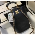 Best Fake Chanel Chain Handle Bucket Backpack Bag AS1362 Black 2020 AQ02438