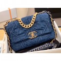 Best Imitation Chanel 19 Small Flap Bag AS1160 Denim 2020 AQ02044