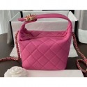 Best Knockoff Chanel Quilted Small Hobo Clutch Bag AS1745 Dark Pink 2020 AQ04302