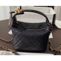 Best Quality Chanel Quilted Small Hobo Clutch Bag AS1745 Black 2020 AQ01314