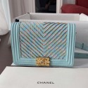 Best Quality Imitation Chanel Boy Waist Bag AS0093 Blue 2019 Collection AQ03394