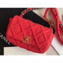 Chanel 19 Jersey Waist Bag AS1163 Red 2020 AQ02850