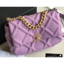 Chanel 19 Small Jersey Flap Bag AS1160 Mauve 2020 AQ03464