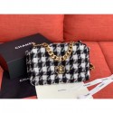 Chanel 19 Tweed Large Flap Bag Black/White AS1161 2019 Collection AQ03704