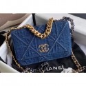 Chanel 19 Wallet on Chain WOC Bag AP0957 Denim 2020 AQ00701