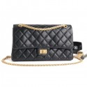 Chanel 2.55 Reissue Size 226 Bag in wrinkled calfskin black with gold hardware AQ02231