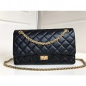 Chanel 2.55 Reissue Size 227 Bag in wrinkled calfskin black with gold hardware AQ03499