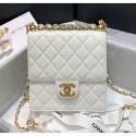 Chanel Acrylic Beads Goatskin Mini Falp Bag AS0584 White 2020 Collection AQ01512