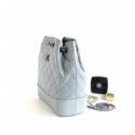 Chanel Aged Calfskin Gabrielle Small Backpack Bag A94485 Sky Blue AQ04237