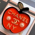 Chanel Apple Brooch Red 2019 Collection AQ00577