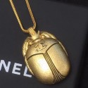 Chanel Beetle Necklace AB1905 Gold 2019 Collection AQ03524