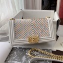 Chanel Boy Chanel Handbag A67086 White 2019 Collection AQ02610