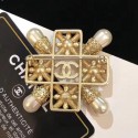 Chanel Brooch AB0646 Gold/Crystal/Pearly White 2019 Collection AQ02147