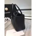 Chanel Calfskin & Gold-Tone Metal A91868 Black AQ00941