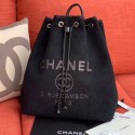 Chanel Cambo Canvas Backpack Black 2020 Collection AQ03842