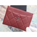 Chanel Caviar Leather Classic Card Holder A31510 Burgundy AQ02104