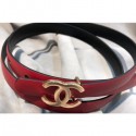 Chanel CC Belt 15mm Width Red 2018 AQ01161