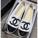 Chanel CC Filigree Espadrilles White/Black 2019 AQ00607