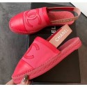 Chanel CC Logo Espadrilles Sandals Fuchsia AQ00540