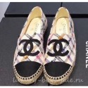 Chanel CC Logo Tweed Fabric Espadrilles Diamond 2019 AQ02082