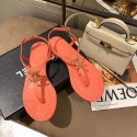 Chanel Chain CC Logo Thong Sandals pink 2020 AQ03363