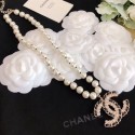 Chanel Chain Leather Pearl Necklace AB2969 2020 Collection AQ03780