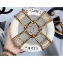 Chanel Chain Resin/Strass Minaudiere Bag A94672 White 2018 AQ00973