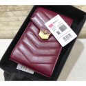 Chanel Chevron Vintage Logo Calfskin Clutch with Chain Phone Bag A81226 Burgundy 2018 AQ01851