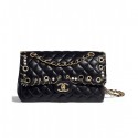 Chanel Classic Handbag A01112 Black AQ02409