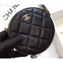 Chanel Classic Round Clutch with Chain Bag A70657 Lambskin Black/Gold 2018 AQ02927