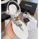 Chanel Clover Thong Sandals White 2020 AQ02462