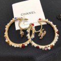 Chanel Colored Pearl Hoop Earrings AB3195 2019 Collection AQ00812