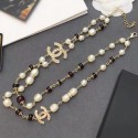 Chanel Crystal Pearl Long Necklace 05 2019 Collection AQ00555