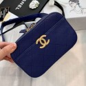 Chanel Grained Calfskin Waist Bag/Belt Bag AS0311 Blue 2019 Collection AQ03343