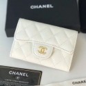 Chanel Grained Leather Classic Card Holder AP0214 White 2019 Collection AQ03080