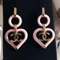 Chanel Heart Clip-on Earrings AB1305 Pink 2019 Collection AQ00597