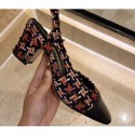 Chanel Heel 6.5cm Slingbacks G31318 Tweed 01 2020 AQ00711