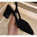 Chanel Heel 6.5cm Slingbacks G31318 Tweed 02 2020 AQ01783