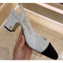 Chanel Heel 6.5cm Slingbacks G31318 Tweed 03 2020 AQ03919