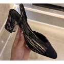 Chanel Heel 6.5cm Slingbacks G31318 Tweed 10 2020 AQ01307