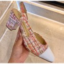 Chanel Heel 6.5cm Slingbacks G31318 Tweed 16 2020 AQ02059