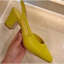 Chanel Heel 6.5cm Slingbacks G31318 Yellow 2020 AQ04340