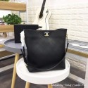 Chanel hobo handbag AS0414 black AQ02236