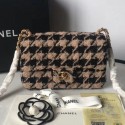 Chanel Houndstooth Tweed 19 Mini Flap Bag AS1162 Beige/Black 2019 Collection AQ04021