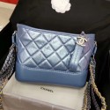 Chanel Iridescent Aged Calfskin Gabrielle Hobo Bag A93824 Blue 2019 Collection AQ01227